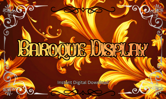 Baroque Display Font