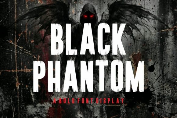 Black Phantom Font for Bold Designs