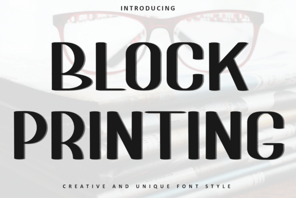 Block Printing Font for Festive Branding