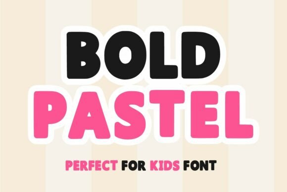 Bold Pastel Font for Playful Branding