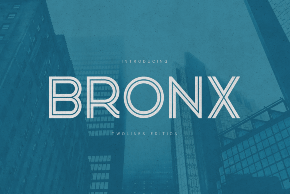 Bronx Twolines Edition Font