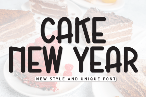 Cake New Year: A Bold Display Font for Modern Web Headers