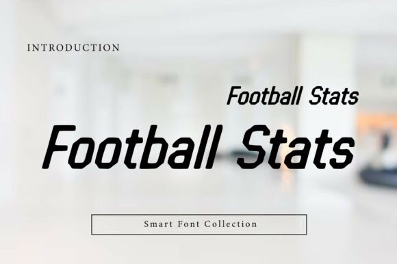 Football Stats Font for Bold Branding