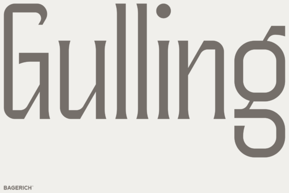 Gulling: A Font for Bold Branding