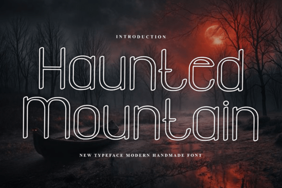 Haunted Mountain Font for Web Design