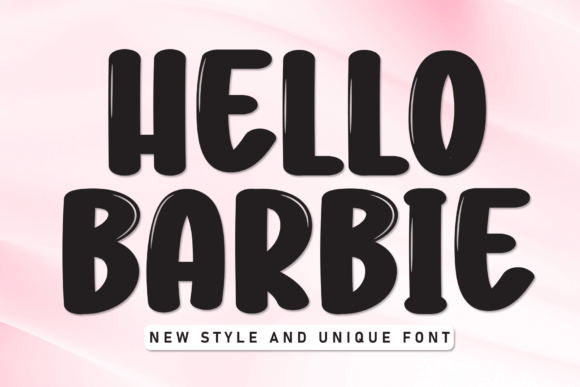 Hello Barbie Font for Creative Projects