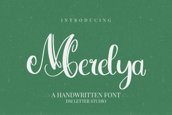 Merelya: A Beautiful Handwriting Font