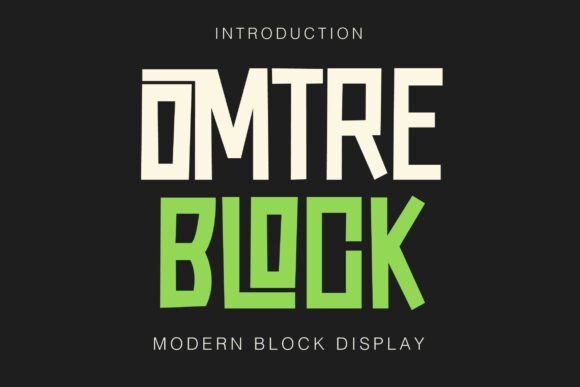 Omtre Block Font for Web Design