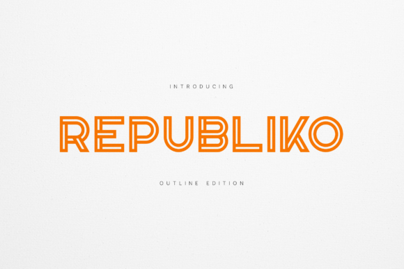 Republiko Outline Font Review