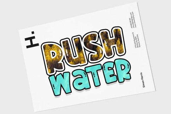 Rush Water: A Rhythmic Script Font