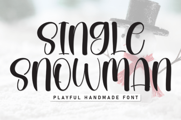 Single Snowman Font