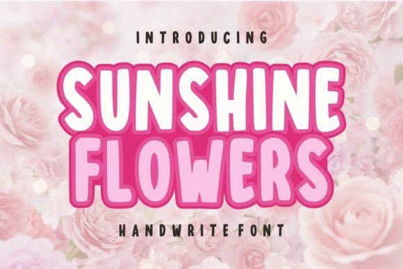 Sunshine Flowers Font for Web Design