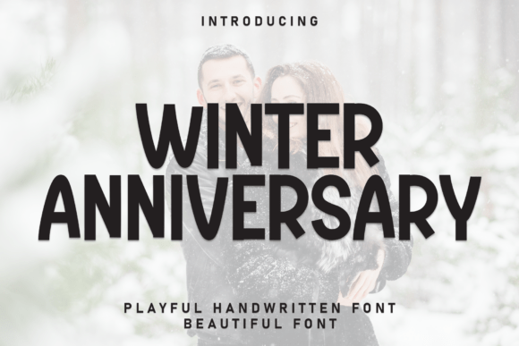 Winter Anniversary Font