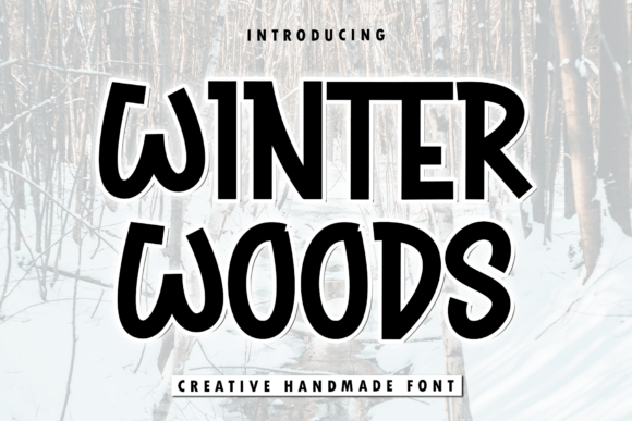 Winter Woods Font for Editorial Design